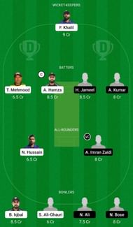 Dream11 Team for Karwan CC vs Sona Gold & Diamonds - CBFS T10 League 2022.